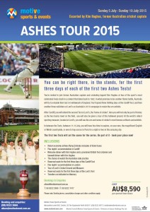 Ashes Tour 2015 Flyer