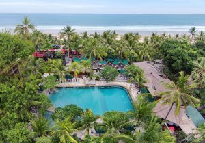Legian Beach Hotel - Frangipani Pool aerial view