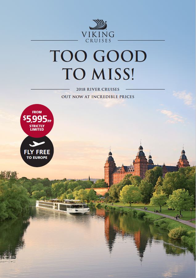 Viking Cruises 2018 River Cruise Fly Free Special Apr'17