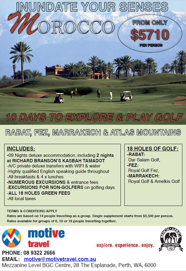 Bench Africa Morocco Golf Packages