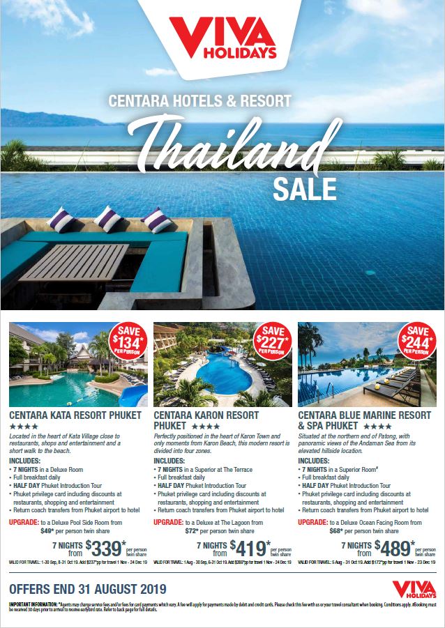Helloworld Viva Holidays Thailand Deals Centara Resorts