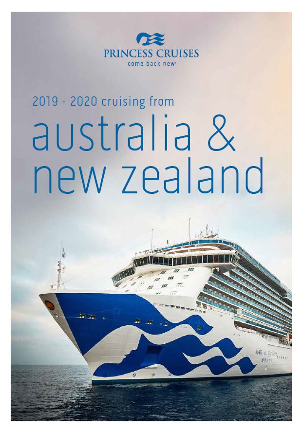 Princess Cruises 2019-2020 Australia and New Zealand mini brochure