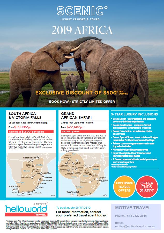 Helloworld Travel Scenic Tours Africa