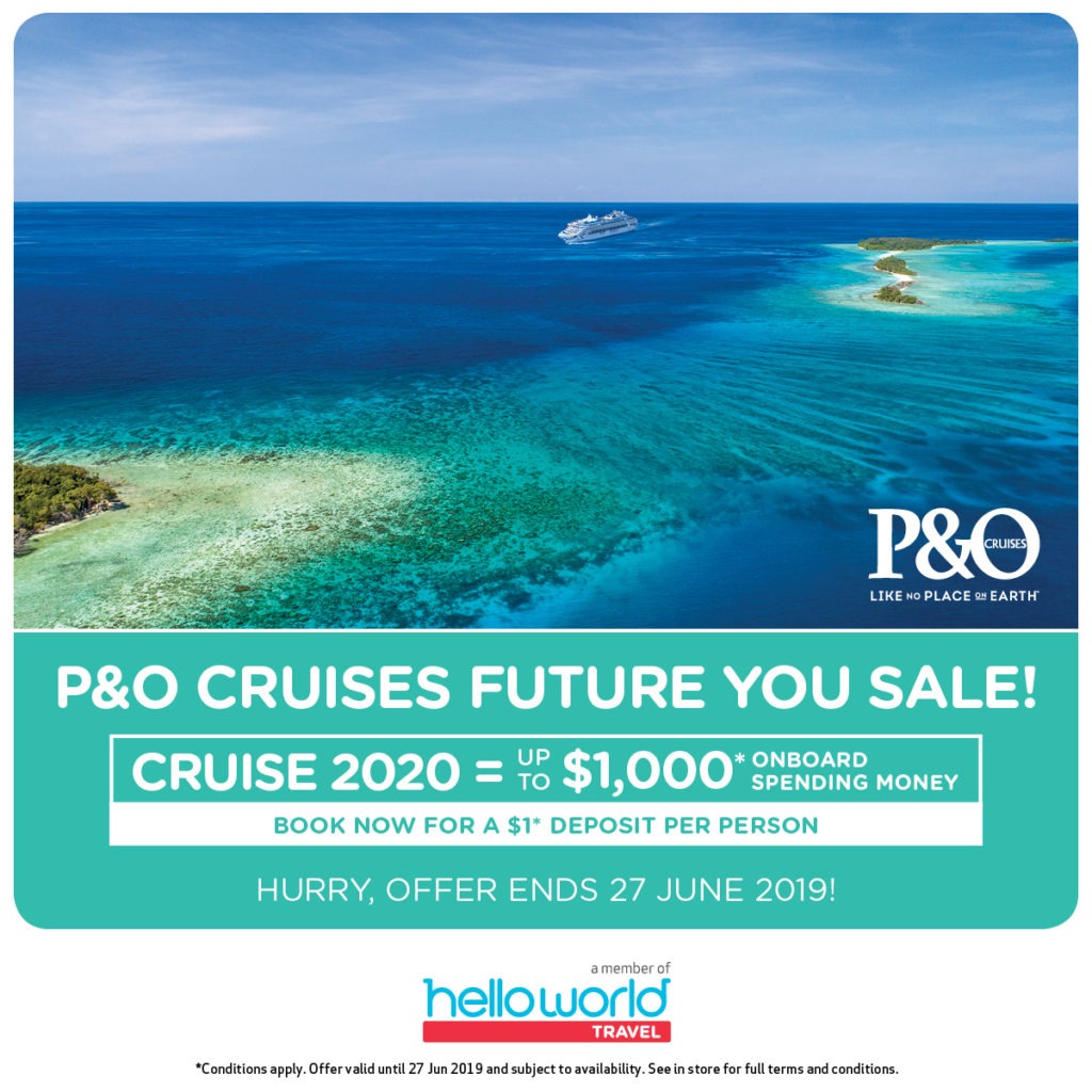 Helloworld P&O Cruises Future You Sale