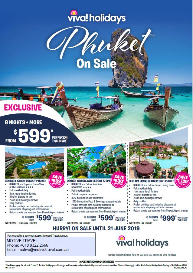 Helloworld Travel Phuket on Sale deals