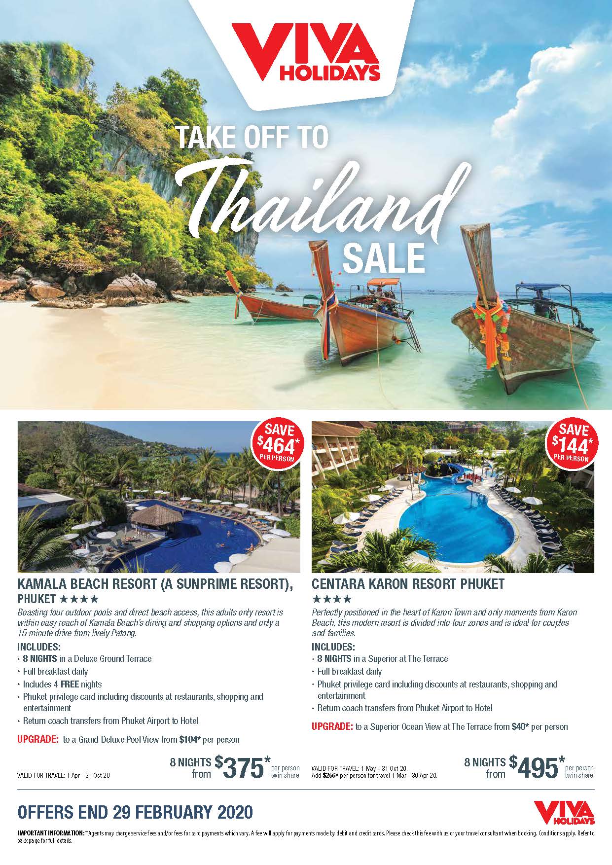 Viva Holidays Take off to Thailand Flyer Page 1