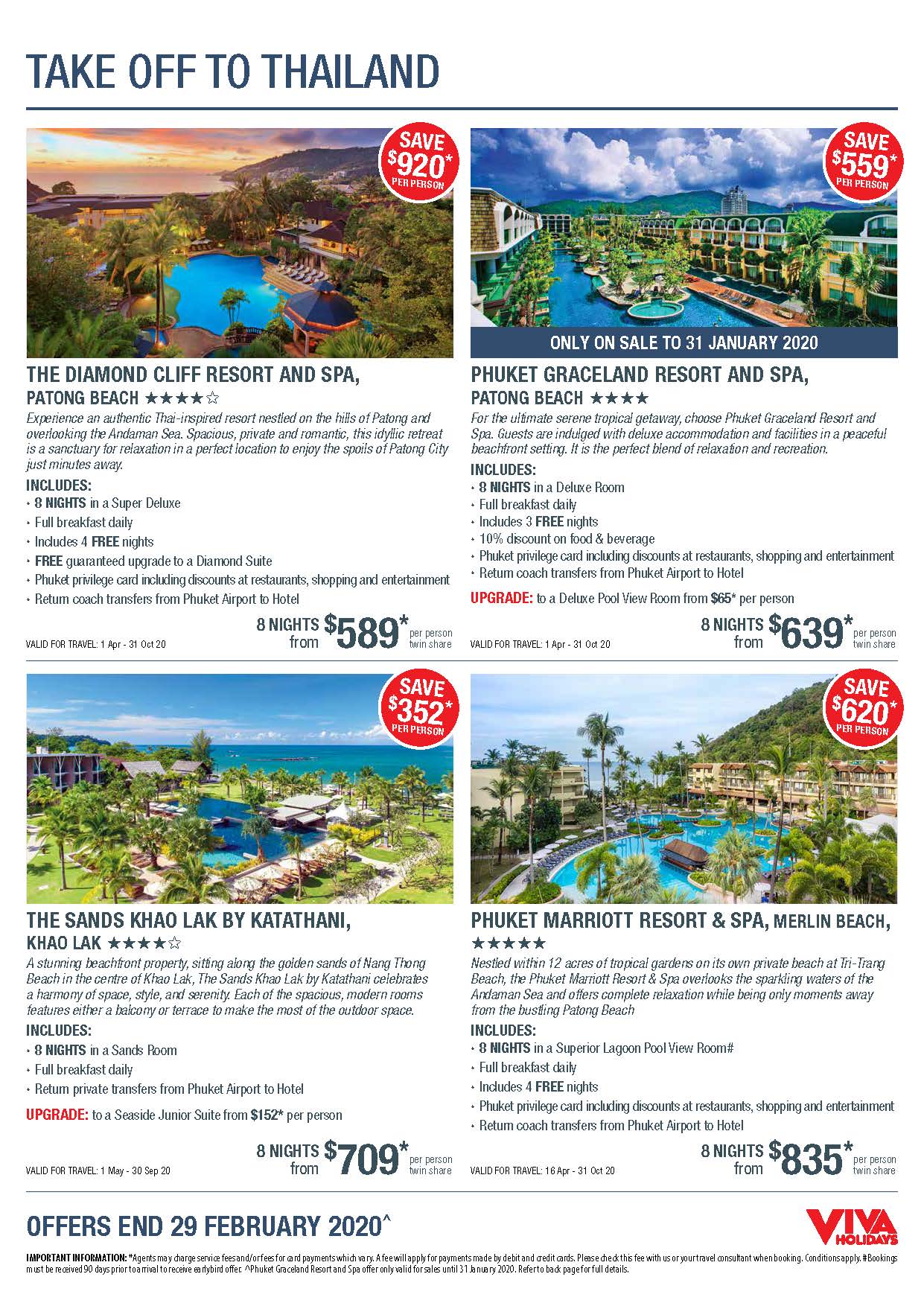 Viva Holidays Take off to Thailand Flyer Page 2