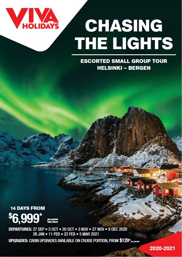Viva Holidays Chasing the Northern Lights small group tour brochure