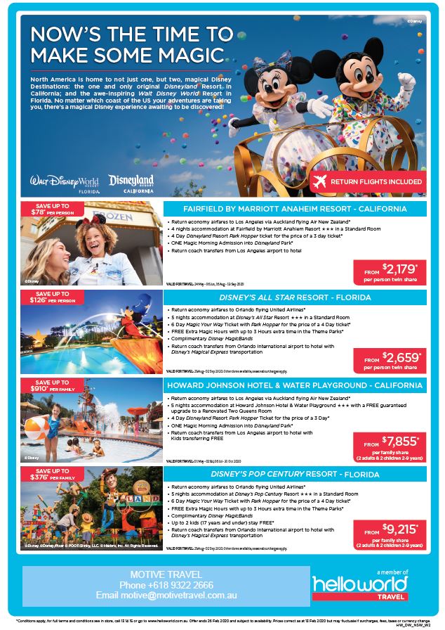 Helloworld Disney offers flyer