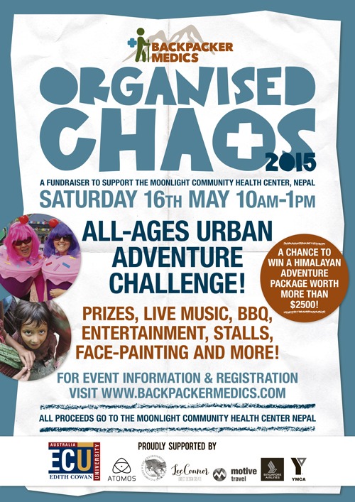 Backpacker Medics Organised Chaos Event Flyer 2