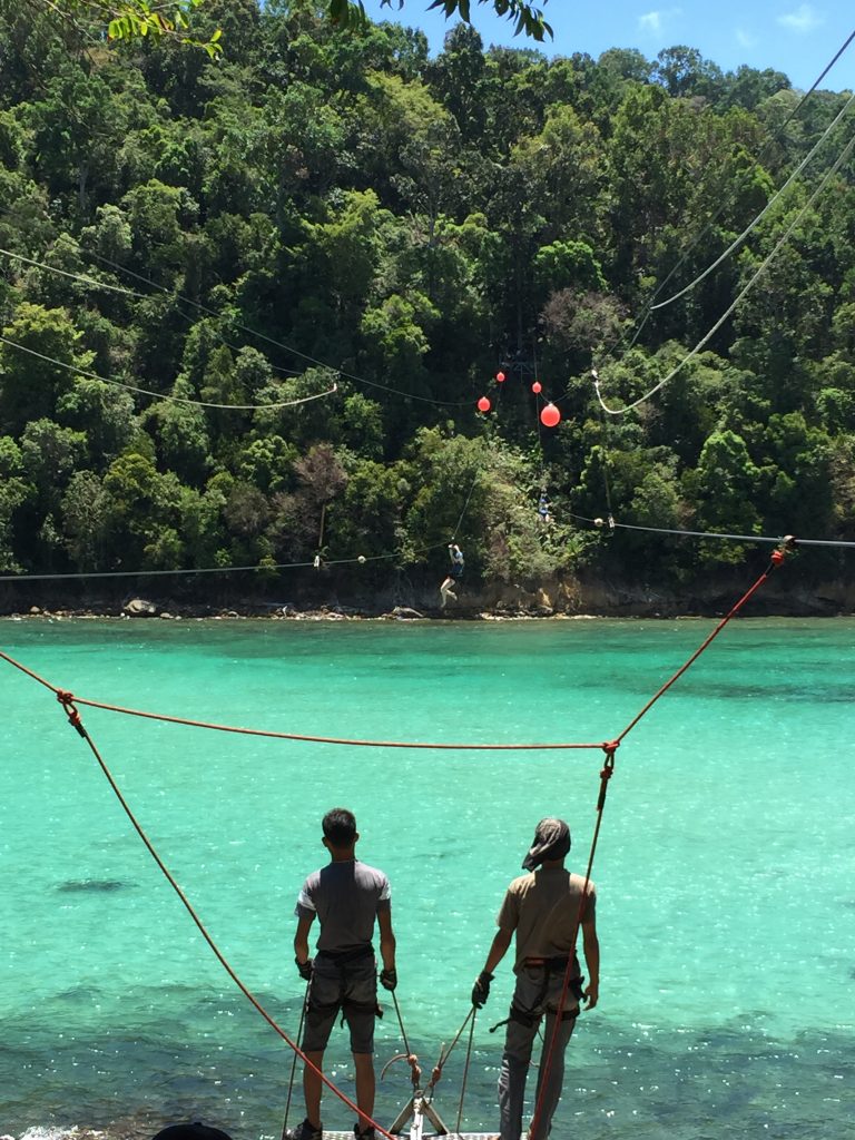 Ziplining Gaya Island, Kota Kinabalu